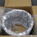 Flexible 12-Inch Aluminum Ducting, Dryer Vent Hose, Heavy-Duty Three-Layer Protection, 25-Feet Long for Heating Cooling Ventilation & Exhaust, Silver