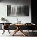 Artexist Black and White Canvas Wall Art Abstract Wall Decor Waterfall Pictures 29"x58" Decorations for Living Room Kitchen Artwork