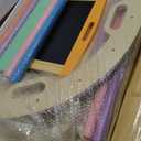 Pikler Triangle Set for Kids, 8 in 1 Colorful Montessori Large Climbing Toys for Toddlers 1-6 Inside with Arch, Ramp and Foldable Triangle, Cushion Pad and Chalkboard (Natural Wood Colorful With Blackboard)