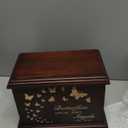 Cremation Memorial Urn for Human Ashes - Wooden Box and Casket for Adult Male Female Men Women Child - Large Burial Funeral Urn Holds Up to 270 LBS