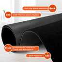 4ftx20ft Black Carpet Runner, 450GSM Extra Thick Non-Slip TPR Rubber, Indoor/Outdoor Carpet for Hollywood&Oscars Runway, Weddings,Proms,Award Ceremonies,Home Parties,Easy to Clean & Reusable