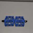 Aluminium CNC Bike Pedals 9/16", Lightweight Mountain Road Bike Pedal with 16 Anti-Skid Pins Bicycle Pedals for MTB BMX