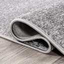 JONATHAN Y Haze Solid Low-Pile Gray Runner Rug 2x8, Coastal,Bohemian,Minimalist,Classic, Easy-Cleaning for Living Room,Bedroom,Kitchen,Pet Friendly,Non-Shedding (SEU100A-28)