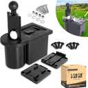 10L0L Golf Cart Ball Washer, Golf Club Head Cleaner for Yamaha, EZGO, Club Car, Star EV-Universal & Detachable (Black)