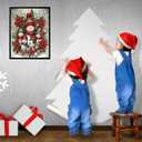 2 x WEUOPG Christmas Diamond Painting Kits for Adults, Snowman Family Diamond Art Kits for Adults&Beginner, Full Drill Diamond Art Paint with 5D Round Diamonds for Home Wall Decor (Snowmen-Red)