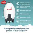 Rockit Rocker Rechargeable Pram Rocker - Baby Pushchair Rocking Device, Soothing Motion for Stroller or Buggy, Adjustable Speed, 60 Minute Timer, Universal Fit