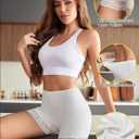 Avidlove Women's Under Shorts for Dresses Seamless Anti Chafe Underwear Smooth Boyshorts Lace Slip Shorts for Women (White)