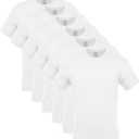 Gildan Platinum Men's Crew T-Shirts (X-Large, White (6-pack))