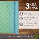 Gaiam Kids Yoga Mat Exercise Mat, Yoga for Kids with Fun Prints - Playtime for Babies, Active & Calm Toddlers and Young Children