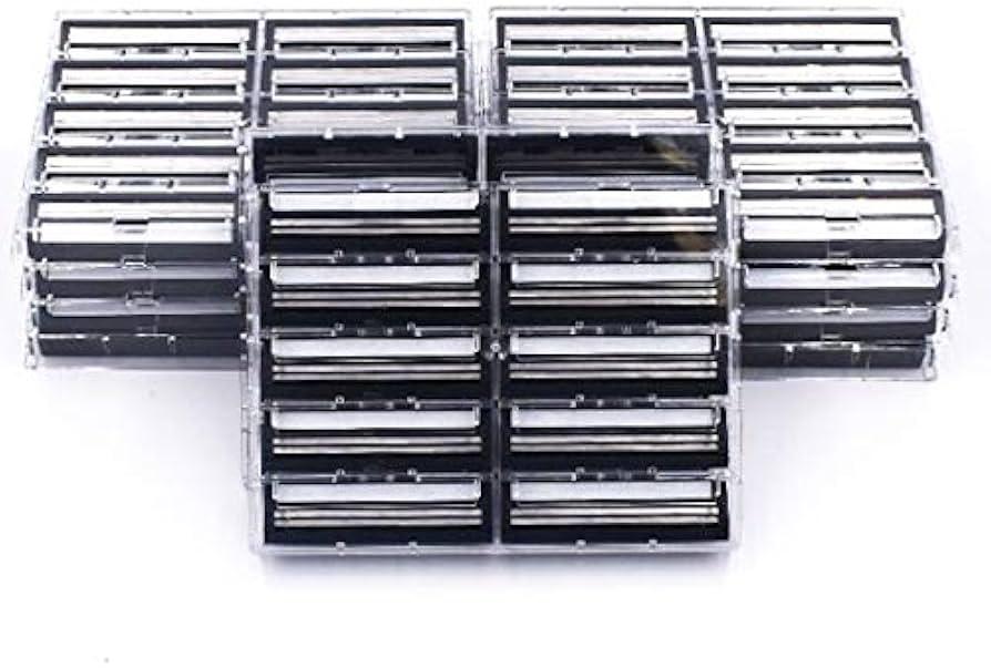 Razor Refills for Men,Razor Blade Refills for Men - 24PCS Compatible with razor blades refills with Mach3 Razors, Dual Lubrication Blades for Extra Close & Comfortable Shave