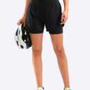 Bikewa Women's Mountain Bike Shorts 4D Padded Cycling Riding Biking Bicycle Biker Cycle Shorts for Women Zipper Pockets, XL