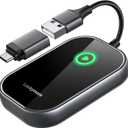 Wireless CarPlay Adapter for Apple iPhone, Converts Factory Wired CarPlay to Wireless CarPlay 2024 Upgrade Plug & Play Auto Connect for Cars from 2015 & iPhone iOS 10+ Black Not for Tesla & Andorid