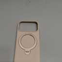 TORRAS Q3 Silicone 360 Spin for iPhone 17 Pro Case with Stand, Fit for MagSafe, Magnetic Ring Kickstand with Camera Control, Liquid Silicone Rubber Soft Phone Case for iPhone 17 Pro 6.3'', Dune Beige