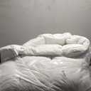 Mattress Topper King for Back Pain, Extra Thick Mattress Pad Cover, Plush Pillow Top, Deep Elastic Pocket, White