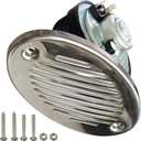5190512 Boat Horn 316 Stainless Steel Concealed Flush Mounting Marine Boat Horn Sound up to 125dB,With Mounting Screws