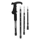Telescopic Walking Cane 43 Inch with Anti-Shock & T-Grip Handle - 7075 Aluminum Quick Lock Trekking Pole, Ultralight for Hiking, Camping, Mountaineering