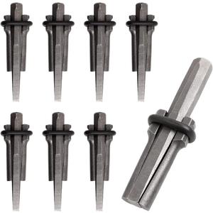 ABuff 3/4 Inch Heavy Duty Wedge and Feather Shims, 8 Pack Plug Shim and Wedge Concrete Rock Stone Splitter Hand Tools