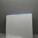 Wedge Pillow for Sleeping, 7.5" Bed Wedge After Surgery, Back Pain Relief, Memory Foam Pillow Triangle Incline Wedge for Back Support, Leg Elevation (White-blue)