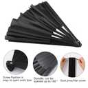 10 Pcs Large Fans Chinese Kung Fu,Folding Popping Clacking Fans for Halloween Party,Chinese Japanese Bamboo Fan Hand Fan for Festival, Dance, Gift, Performance, Decorations (Black)