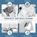 7-1/4"x7-1/8 S97012026 Bathroom Exhaust 50CFM Fan Motor Assembly Compatible with Bro-an Nu-Tone 696N-R02 B 696N-R01 B 688-K 688-J 688-H 688-G 663-G 663-H 663-J Bathroom Fan Replacement by Fetechmate