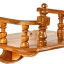 GABUR ThaiArtCraft Buddha Shelf Statue Stand Wall Rack Teak Wood Asian Style 10 Inches