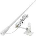 HYS VHF Marine Antenna Waterproof 3DBI 43.3inch Fiberglass Antennas W/22.9ft(7m) RG58 Low Loss Premium Coaxial Cable with PL259/ Built-in to Nylon Ratchet Mount