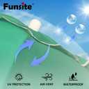 6.5ft Portable Beach Umbrellas for Sand Beach UV 50+ Umbrella with Tilt & Steel Pole, Protection with Heavy Duty Anchor, Patio Umbrella with Carry Bag