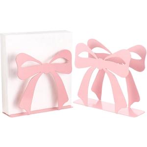 Pink Bow Napkin Holder for Tables Metal Napkin Dispenser Vintage Kitchen Decor Tissue Dispenser for Coquette Home Party Countertop(Pink,Bow)