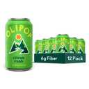 OLIPOP Prebiotic Soda Pop, Ridge Rush, Pantry Pack Packed with Prebiotics, Fiber, and Botanicals, Gluten Free, GMO Free, 12oz (12-Cans) (EXP 11/13/26)