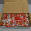 Joiedomi 18 Pcs Mini Christmas Boozeball Ornaments Set, 1.7 oz Clear Plastic Fillable Ball, Ball Ornaments for Christmas Tree Hanging Decorations Indoor, Xmas Party Favors Supplies Presents