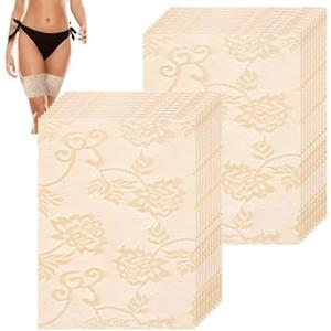Threlaco 30 Pcs Thigh Lift Tape Invisible Lace Invisible Body Shaping Lifting Tape Adhesive Bandage Patch for Women Leg