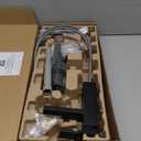 Moen Revyl Matte Black One-Handle Single Hole Modern Bathroom Sink Faucet with Optional Deckplate and Spring Loaded Drain Assembly, 84771BL