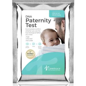 Genetrace DNA Paternity Test Kit - Lab Fees & Shipping Included - At Home Collection Kit for Father and Child - Results in 1-2 Days