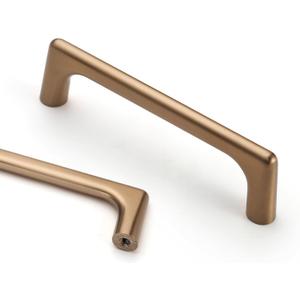 Asidrama 10 Pack 3.75 Inch(96mm) Champagne Bronze Cabinet Pulls Cabinet Handles Cupboard Handles Kitchen Cabinet Hardware for Cupboard Drawer Pulls
