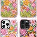 Rosarnnah for iPhone 16 Pro Max Case Cute - Durable Shockproof 6.6 ft Drop Impact Phone Case - Funny Passion Flower Design (6.9") Glitter Pink