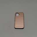 TOPAUX for iPhone 17 Wallet Case Slim Credit Card Holder Slot Slide Cover Back Pocket Compartment Dual Layer Shock Absorption Rugged Bumper Anti-Scratch Protective Hard Shell for iPhone 17 Rose Gold