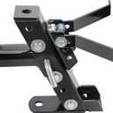 ECOTRIC Heavy Duty Adjustable Lawn Mower Trailer Towing Hitch, Garden Tractor Hitch Steel Compatible with John Deere Cub Cadet Craftsman