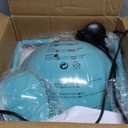 COSYLUX Modern Floor Lamp for Living Room, Industrial Tall Standing Lamp for Bedroom, Metal Shade Reflecting Light Reading Floor Lamp for Office, Nursery Room, Corner (Turquoise Blue)