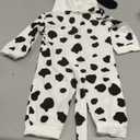 Merqwadd Baby Dog Halloween Costume Boy Girl Dalmatian Spotted Puppy Onesie Aminal Halloween Cosplay Size 60