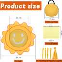 RunNico Pop Up Beach Pool, Portable Toddler Beach Pit with Water Bag and Storage Bag, Cute Shape Beach Pool Puddle for Outdoor Summer Beach Camping Traveling Vacation