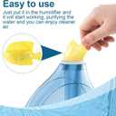 6 Pack Humidifier Cleaning Fish, Humidifier Tank Cleaner, Universal Humidifier Cleaning Balls for Purifiering Water Prevents Mineral Build-Up Softening Hard Water- Purple & Blue & Yellow