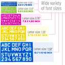2 x Mr. Pen Letters and Numbers Alphabet Templates, Letter Stencils, Pack of 5