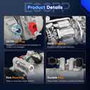 ECCPP AC Compressor 2008-2012 for Land Rover LR2 3.2L 2011-2016 for Volvo for S60 XC60 3.0L A/C Compressor with Clutch