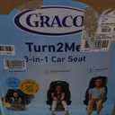 Graco Turn2Me 3-in-1 Rotating Convertible Car Seat, Manchester, Rear-Facing Rotation Only, Forward-Facing Mode, Highback Booster Up to 100 lbs, Adjustable Headrest & Harness, Steel Reinforced Frame, manufacturing Date 02/05/2026