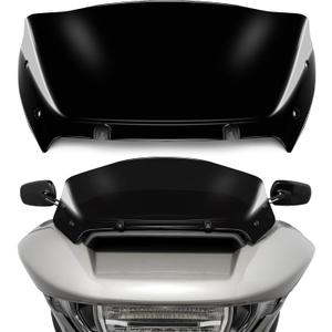 9" Wave Windshield Windscreen Wind Splitter Compatible with Harley Davidson CVO Road Glide FLTRXSE 2023-up, CVO Road Glide ST FLTRXSTSE 2024-up, Road Glide FLTRX 2024-up (Black)