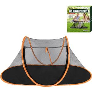 Cat Tent Outdoor, Pet Enclosure Tent Suitable for Cats and Small Animals, Indoor Playpen Portable Exercise Tent with Carry Bag(Orange)