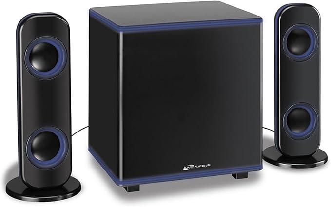 ILIVE Bluetooth 2.1-Channel Music System, Black