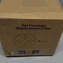 12 Pack Replacement Filters for 2.5Gal/9.5L Dog Fountain, GISOFIK 18CM Larger Cat Water Fountain Filters, Coconut Activated Dog Water Dispenser Filter, Pet Fountain Filter Replacement(6 Pump Filters)