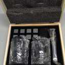 Whiskey Stones Gift Set,Whiskey Glasses Set 8 Granite Chilling Whisky Rocks, 2 Bourbon Glasses,Best Drinking Gifts for Men Dad Husband Birthday Anniversary PresentPlus 2 Free Coasters.