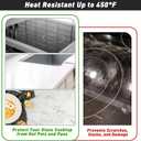 Stove Top Cover for Electric Stove, Silicone Glass Cooktop Protector, 28"x20" Stove Mat, Cooktop Protector, Heat Resistant Range Ceramic Stove Top Covers Mat, Dish Drying Mat XL (Black, 28" x 20")